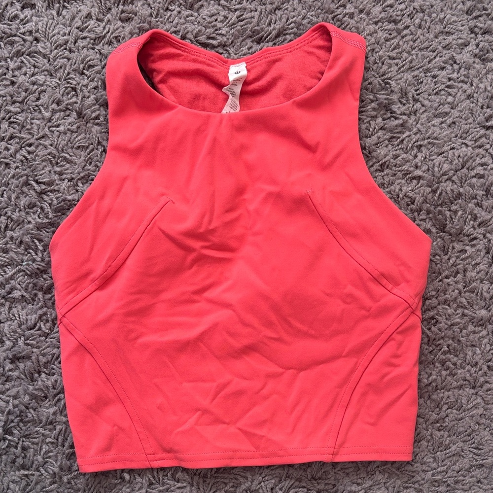 lululemon athletica Coral High-Neck Longline Sports Bra